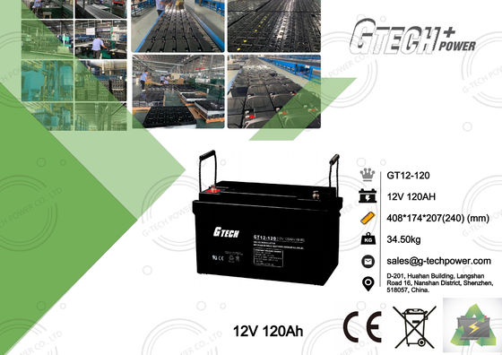 120ah Valve Regulated Lead Acid Battery 12v For Solar Alarm System