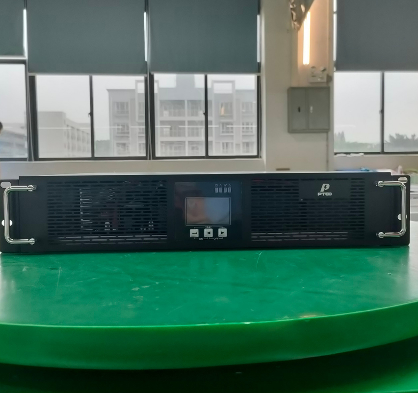PTEC Rack Type UPS عالية التردد عبر الإنترنت 1KVA-10KVA مع PF 1.0