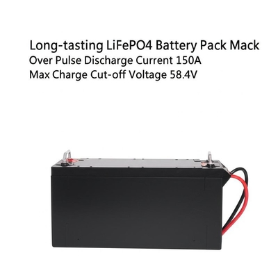 بطارية LiFePO4 طويلة الأمد بأكثر من 6000 دورة Max.Pulse Discharge Current 150A Max Charge Cut-off Voltage 58.4V