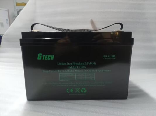 G TECH 12.8V 150Ah بطارية LiFePO4 مع 6000 دورة لتخزين الطاقة الشمسية